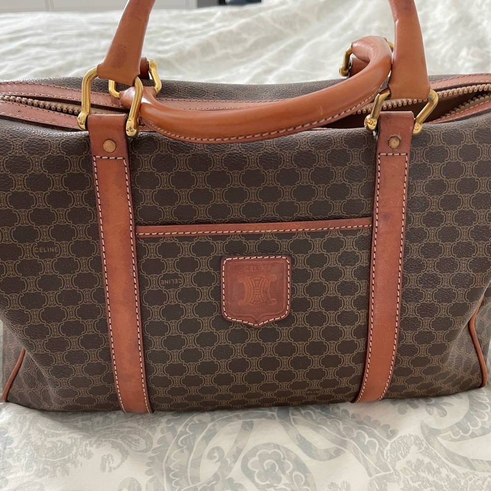 Céline Brown Monogram Handbag